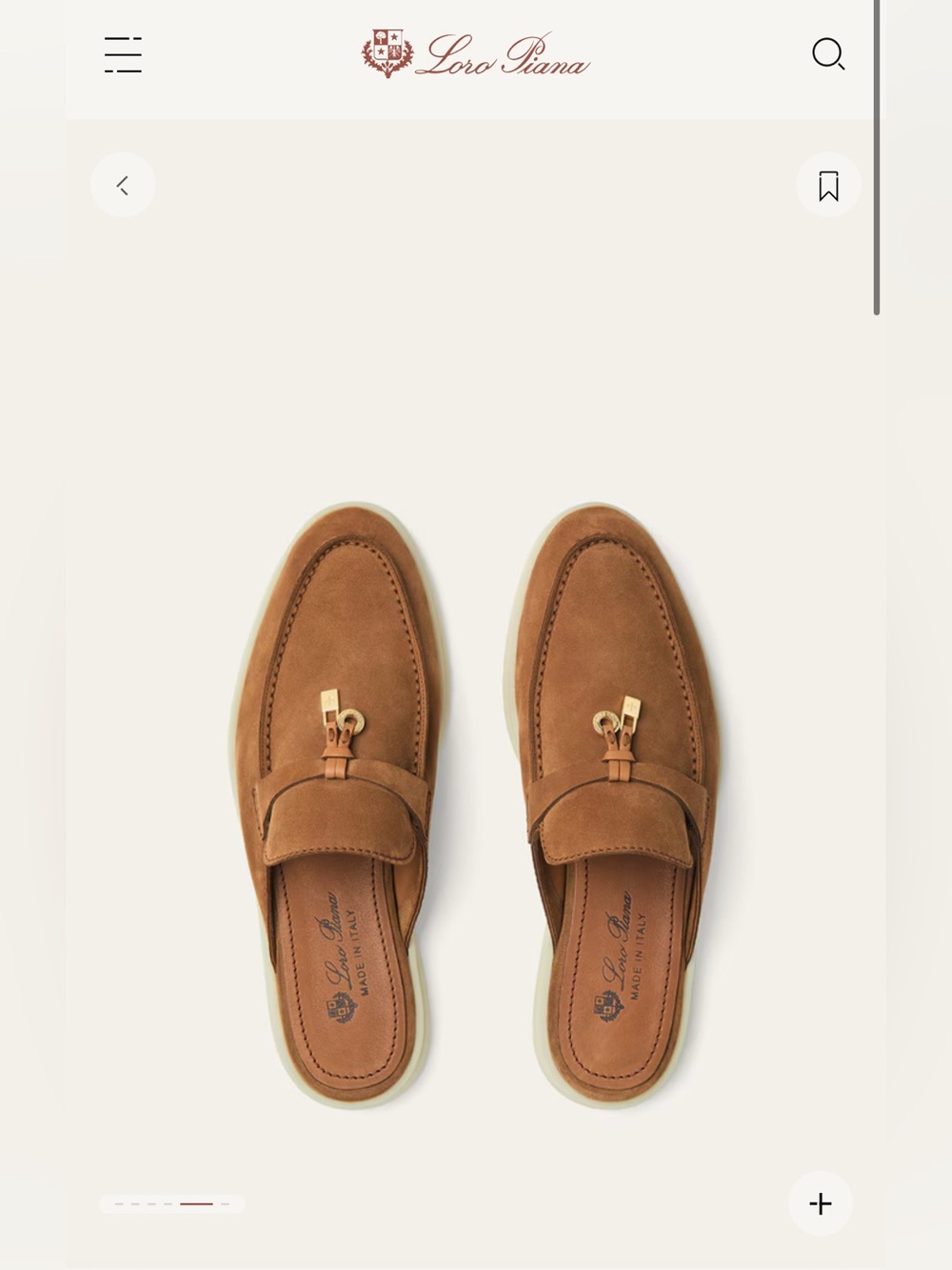 Loro Piana - Babouche Charms Walk | Color Vicuna | Size 36 | Never worn
